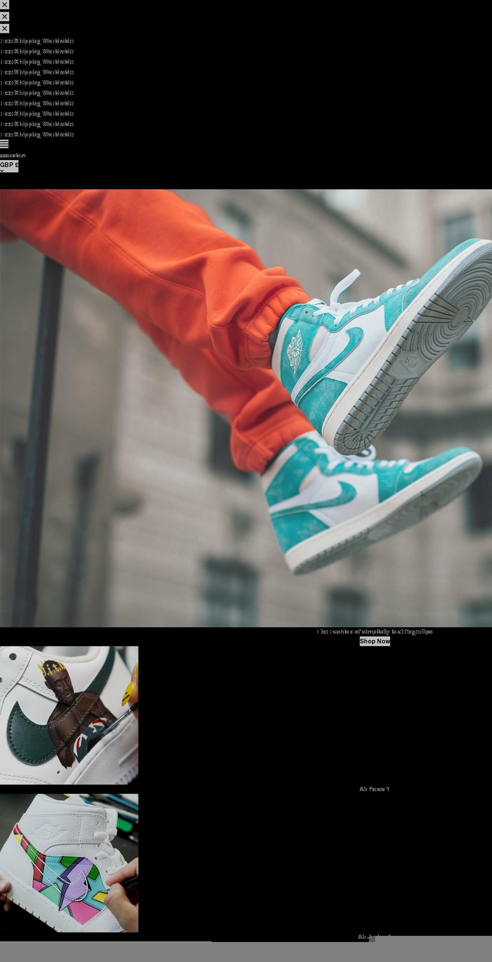 xxcustom.com shopify website screenshot