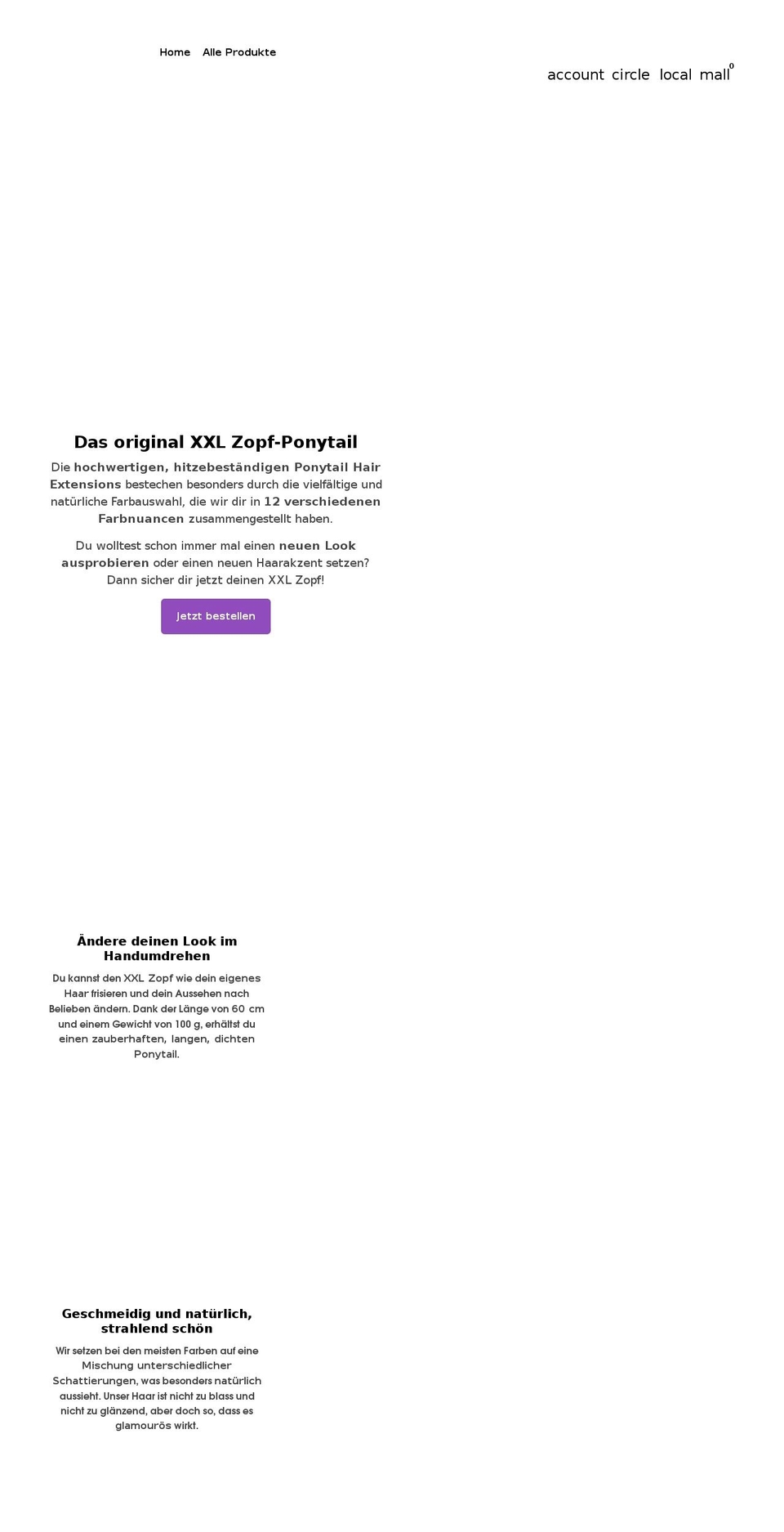 xxlzopf.de shopify website screenshot