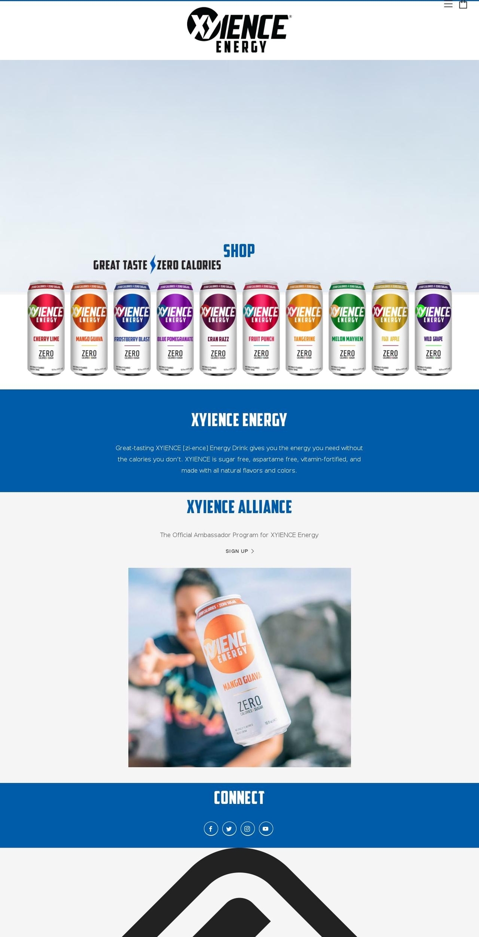 xyience.com — Shopify storefront screenshot