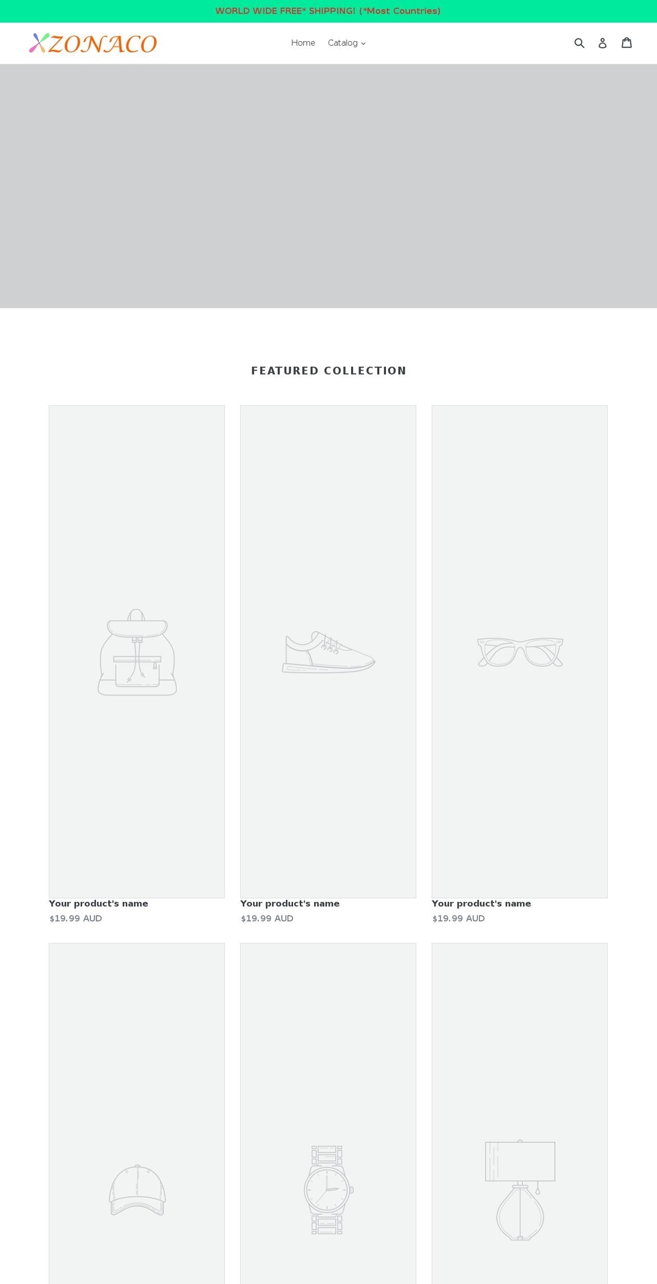 xzonaco.com — Shopify storefront screenshot