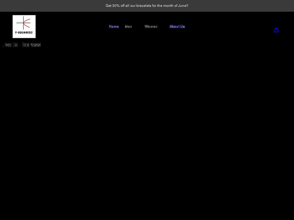 y-squared2.com shopify website screenshot