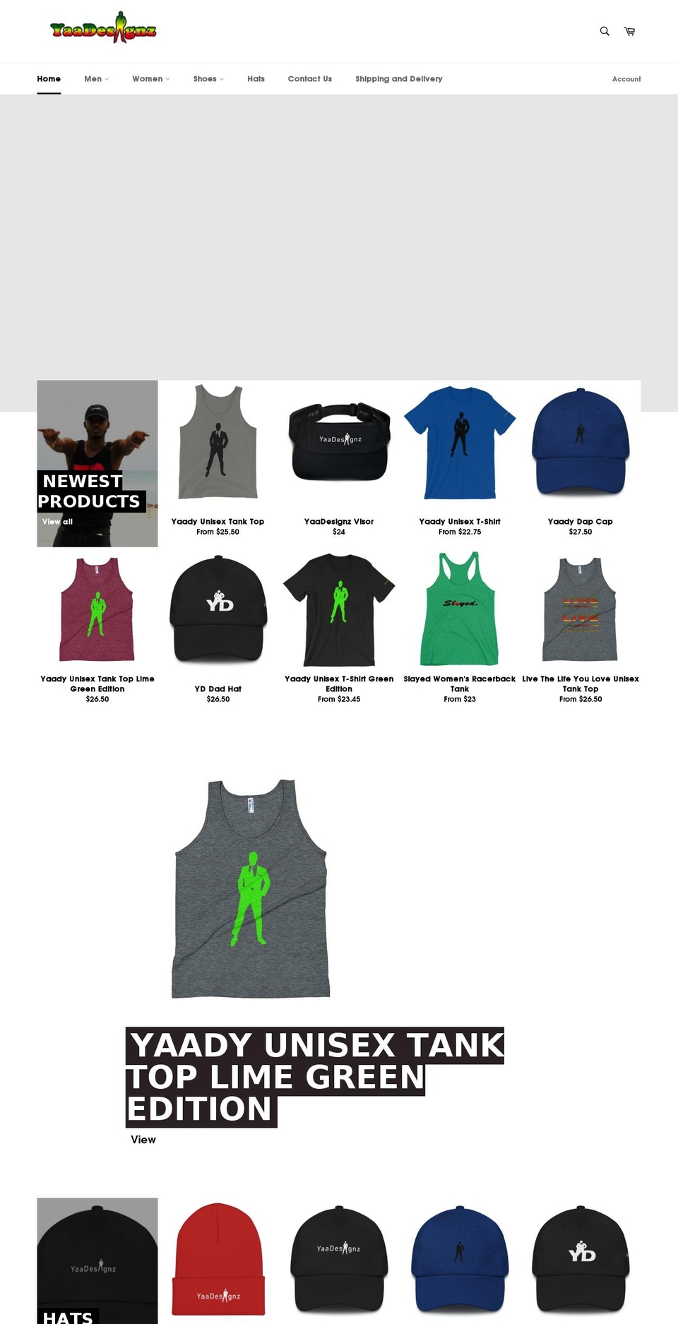 yaadesignz.com — Shopify storefront screenshot