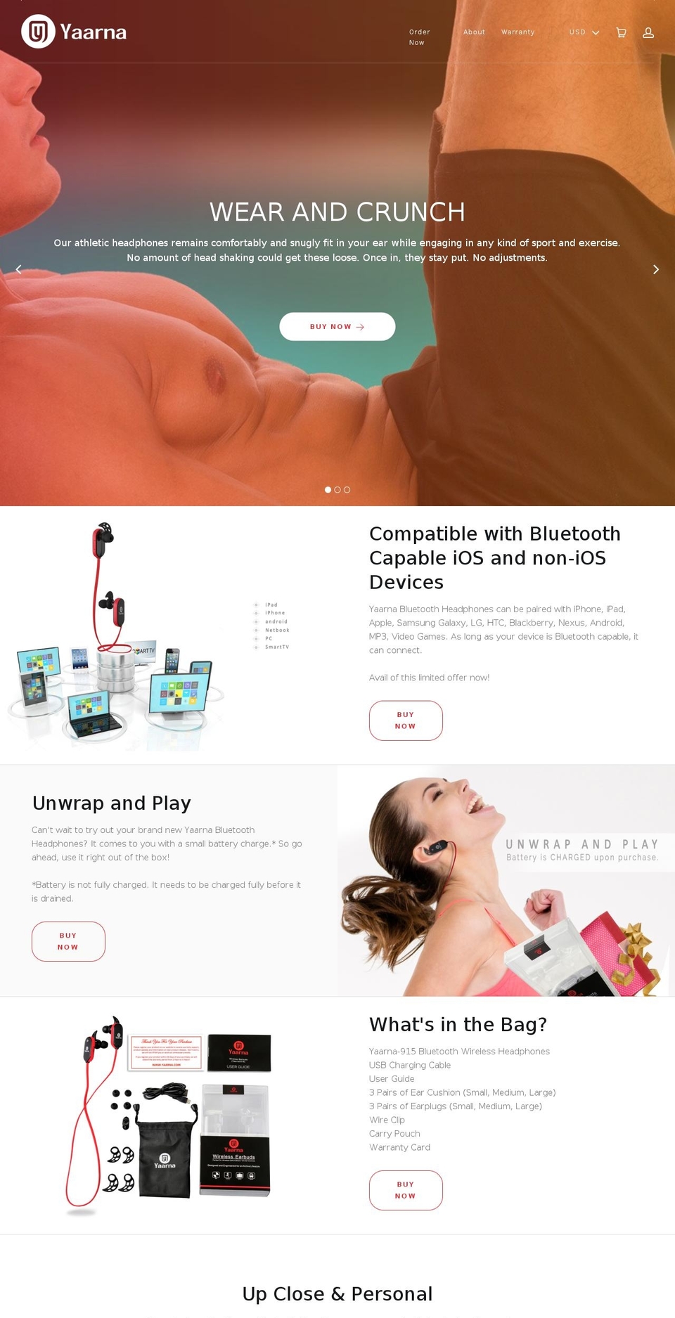 yaarna.com — Shopify storefront screenshot