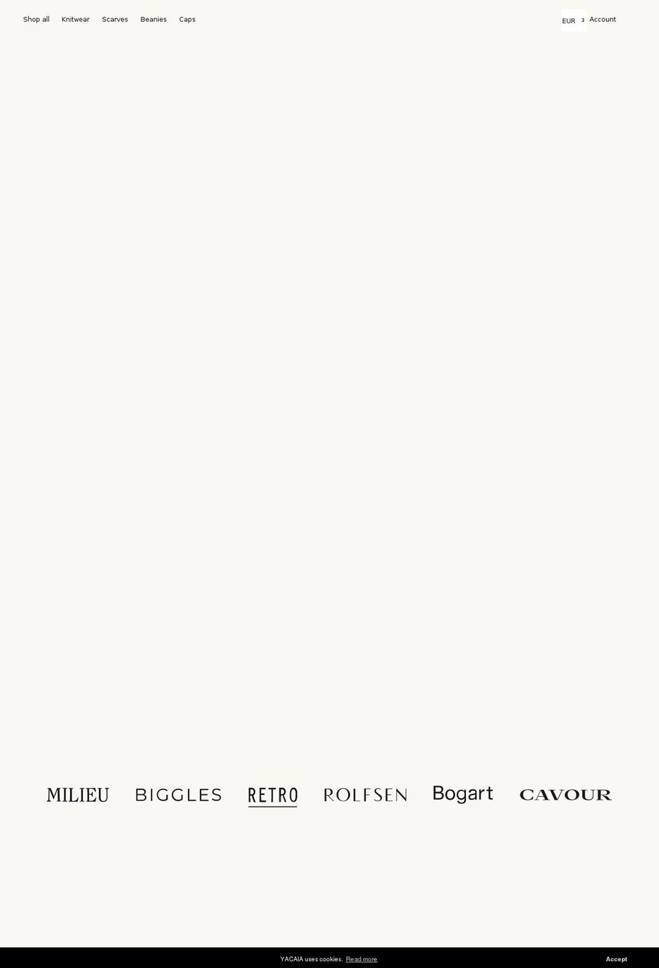 yacaia.com — Shopify storefront screenshot