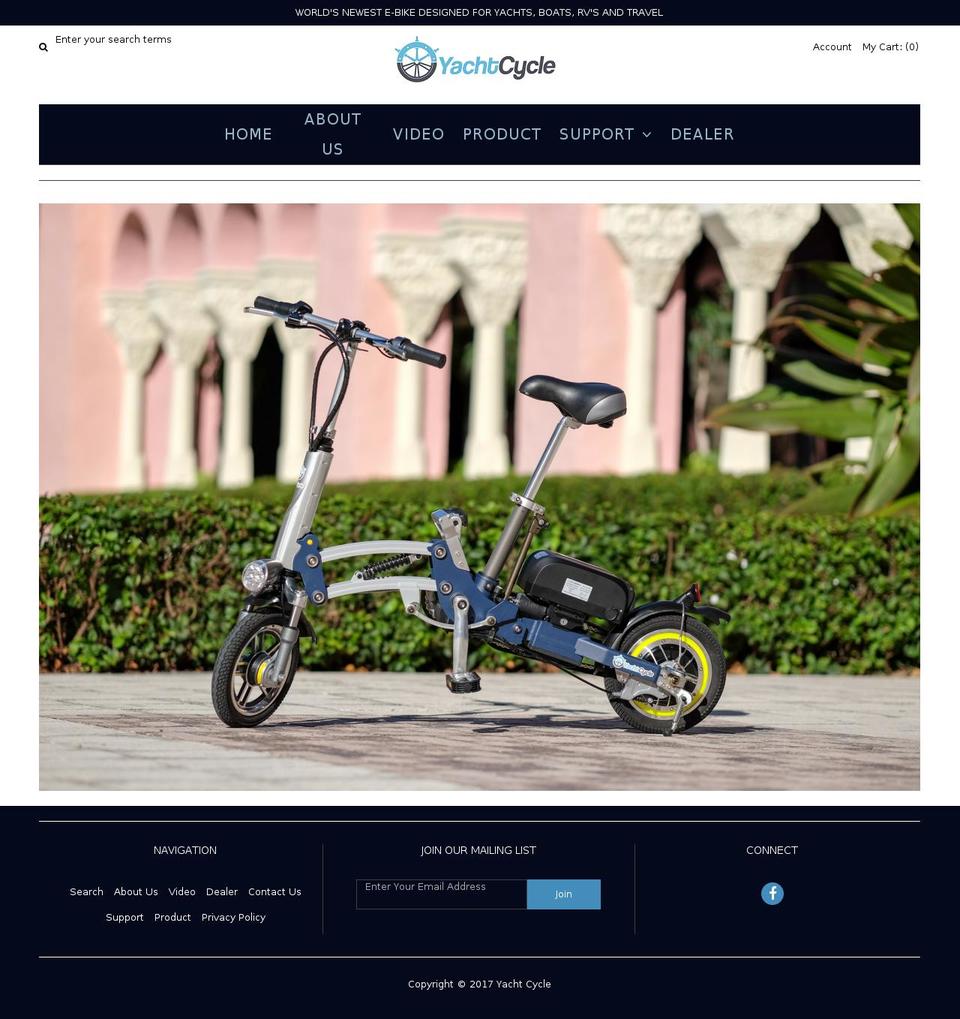 yachtcycle.com shopify website screenshot