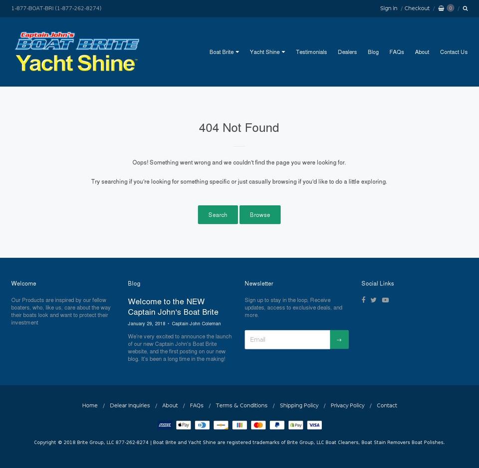 yachtshine.net shopify website screenshot