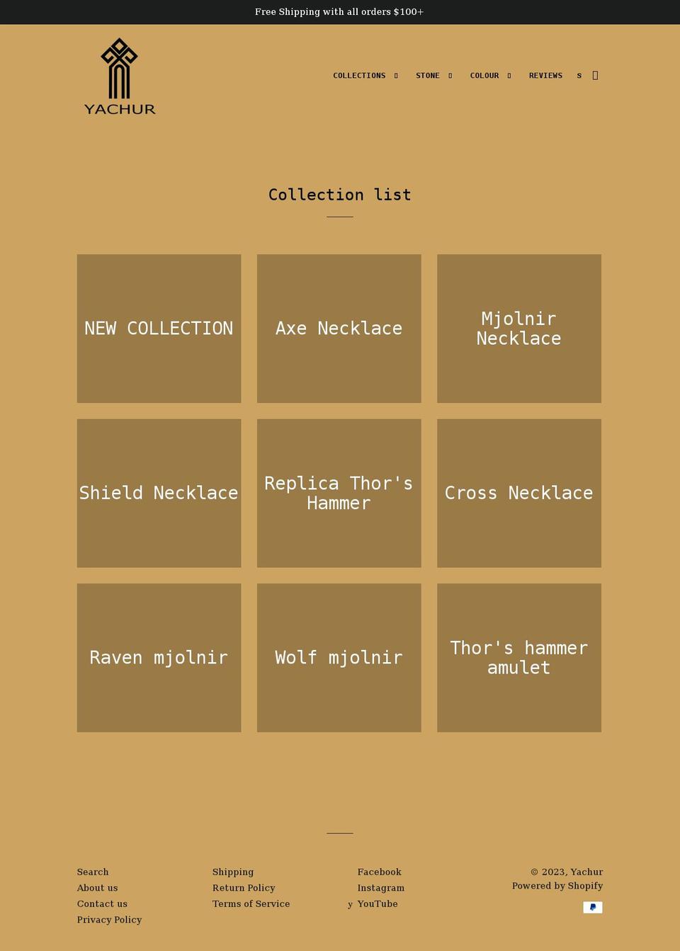 yachur.com shopify website screenshot