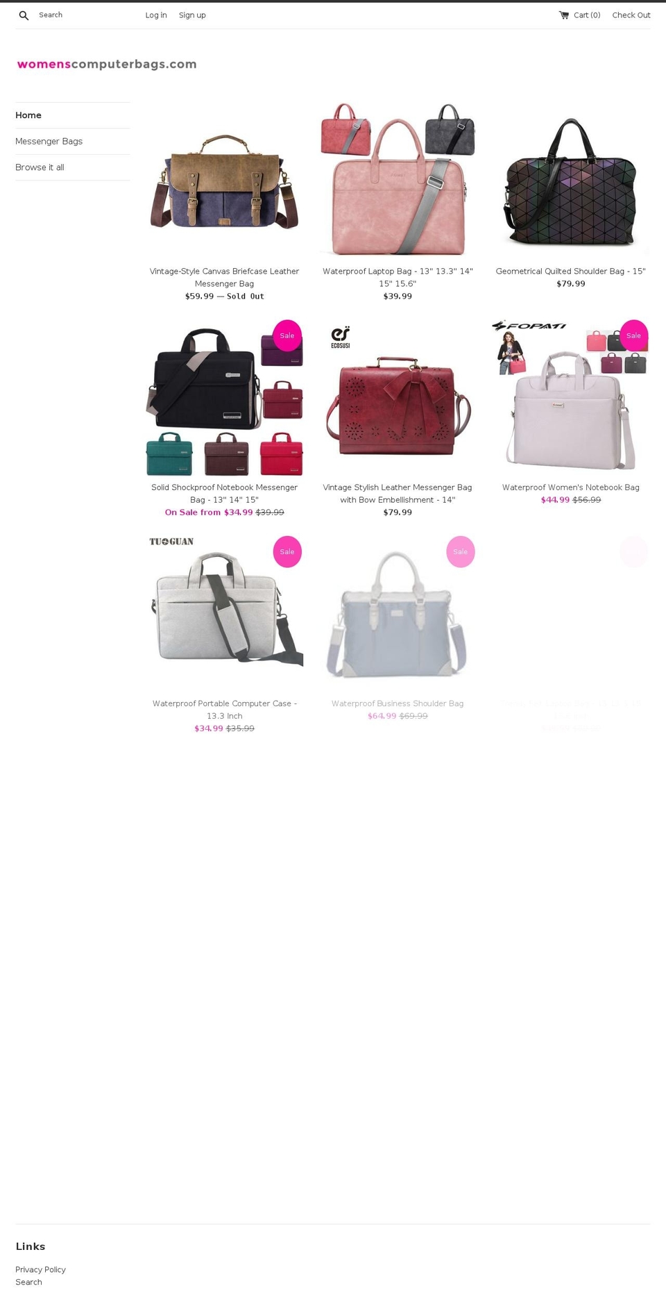 yacklins.com — Shopify storefront screenshot