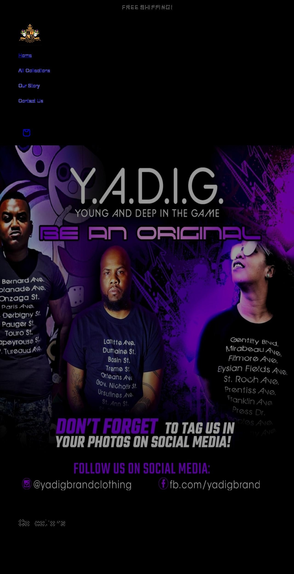 yadigbrand.com shopify website screenshot