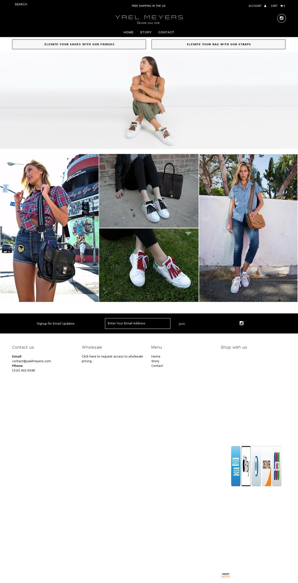 yaelmeyers.com shopify website screenshot