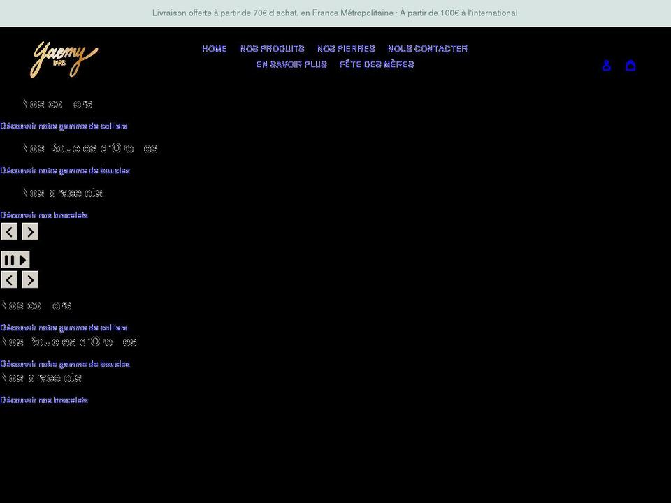 yaemy.com shopify website screenshot