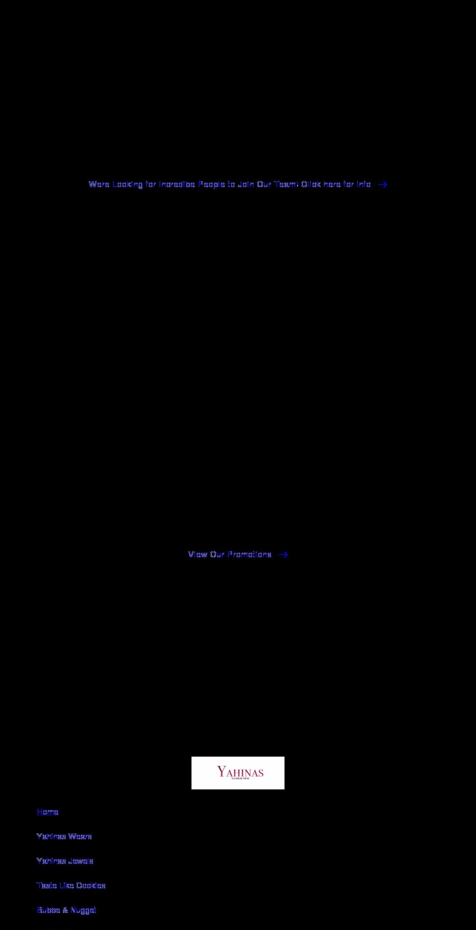 yahinas.com shopify website screenshot