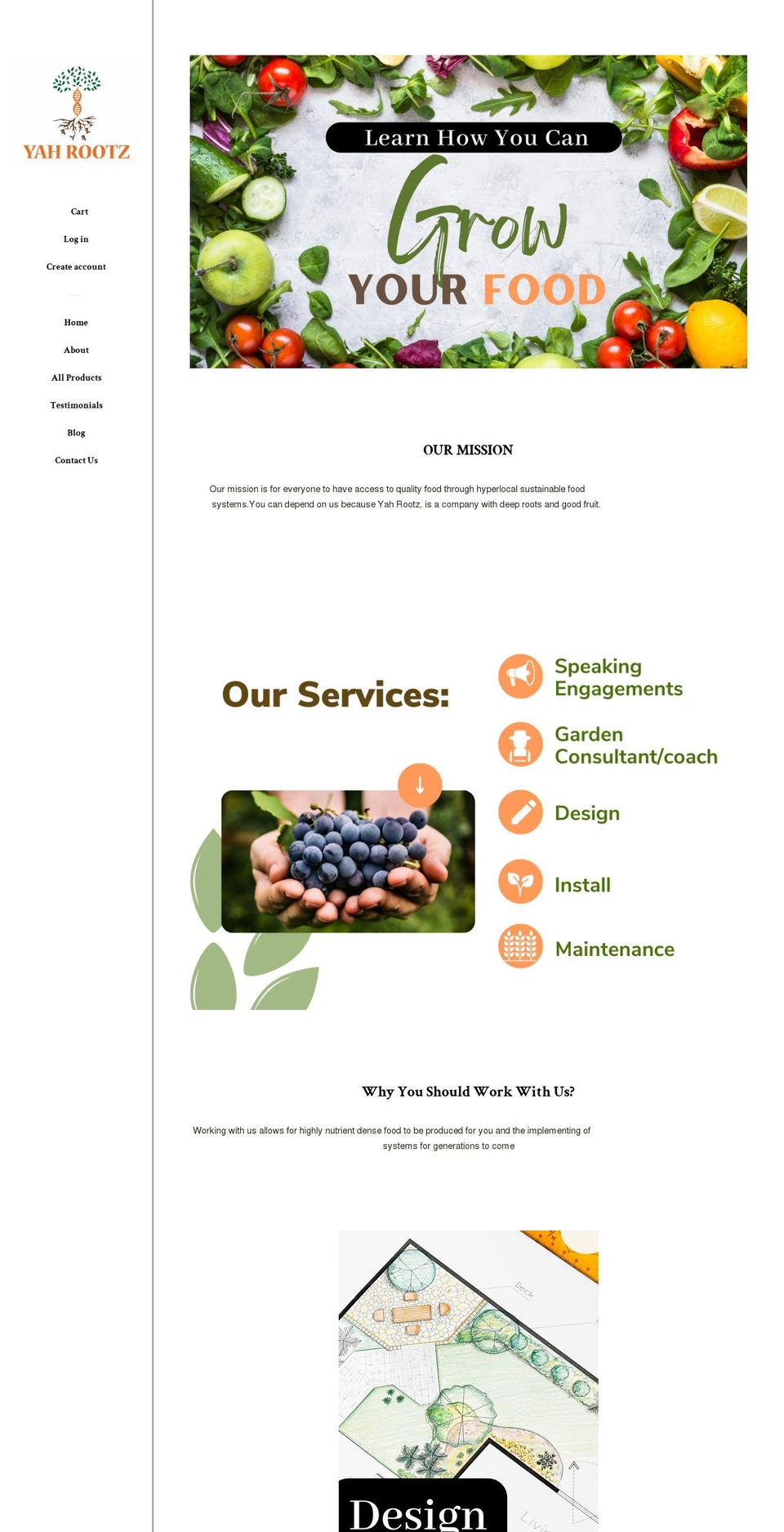 yahrootz.com shopify website screenshot