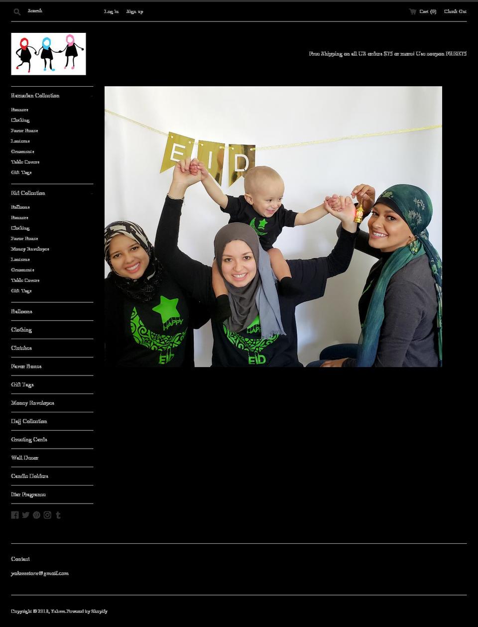 yahsss.com shopify website screenshot
