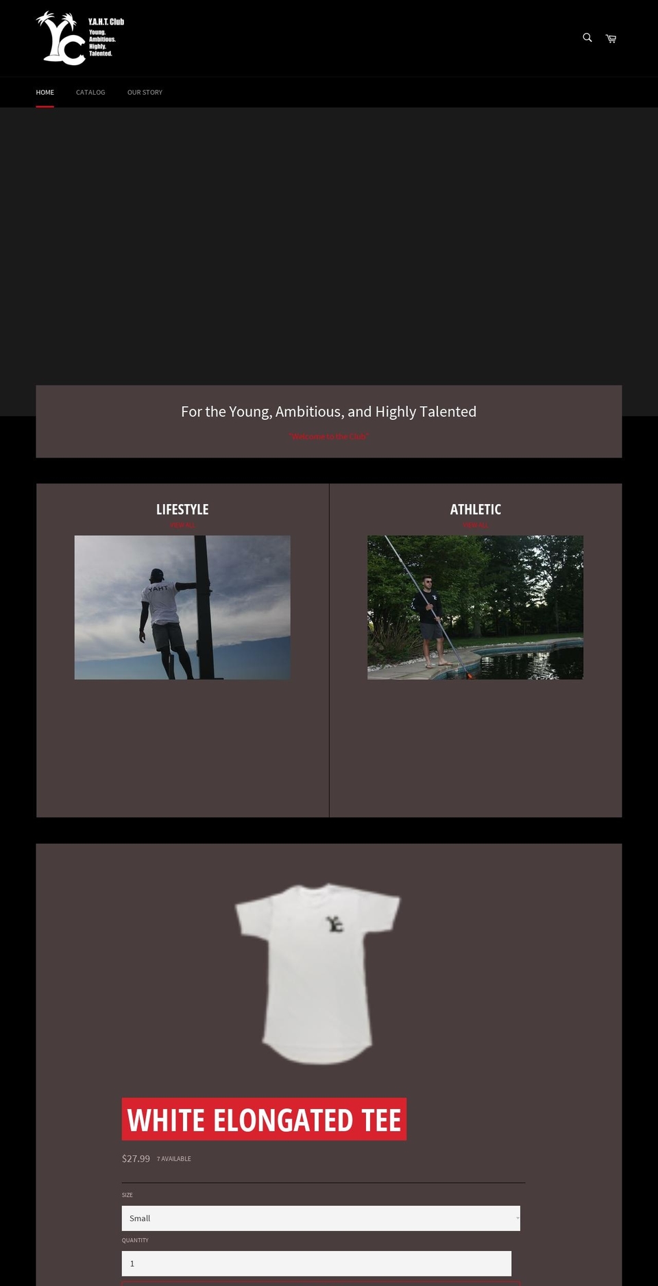 yahtclub.com — Shopify storefront screenshot