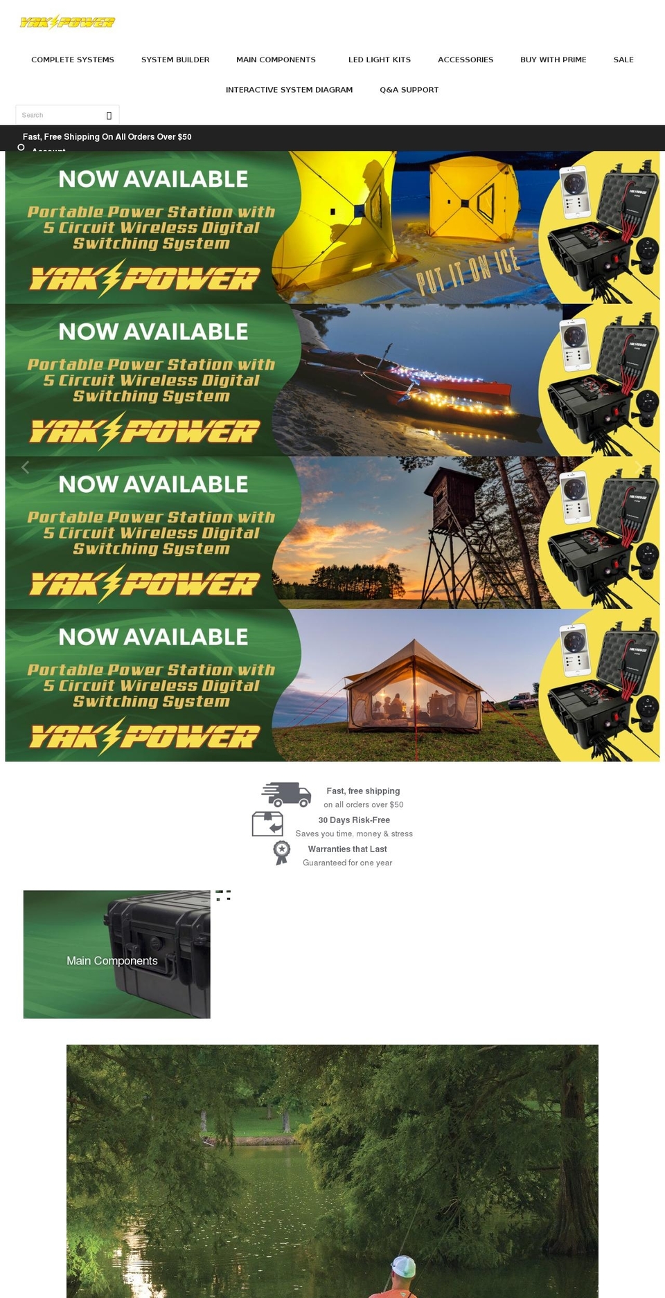 yak-power.com shopify website screenshot