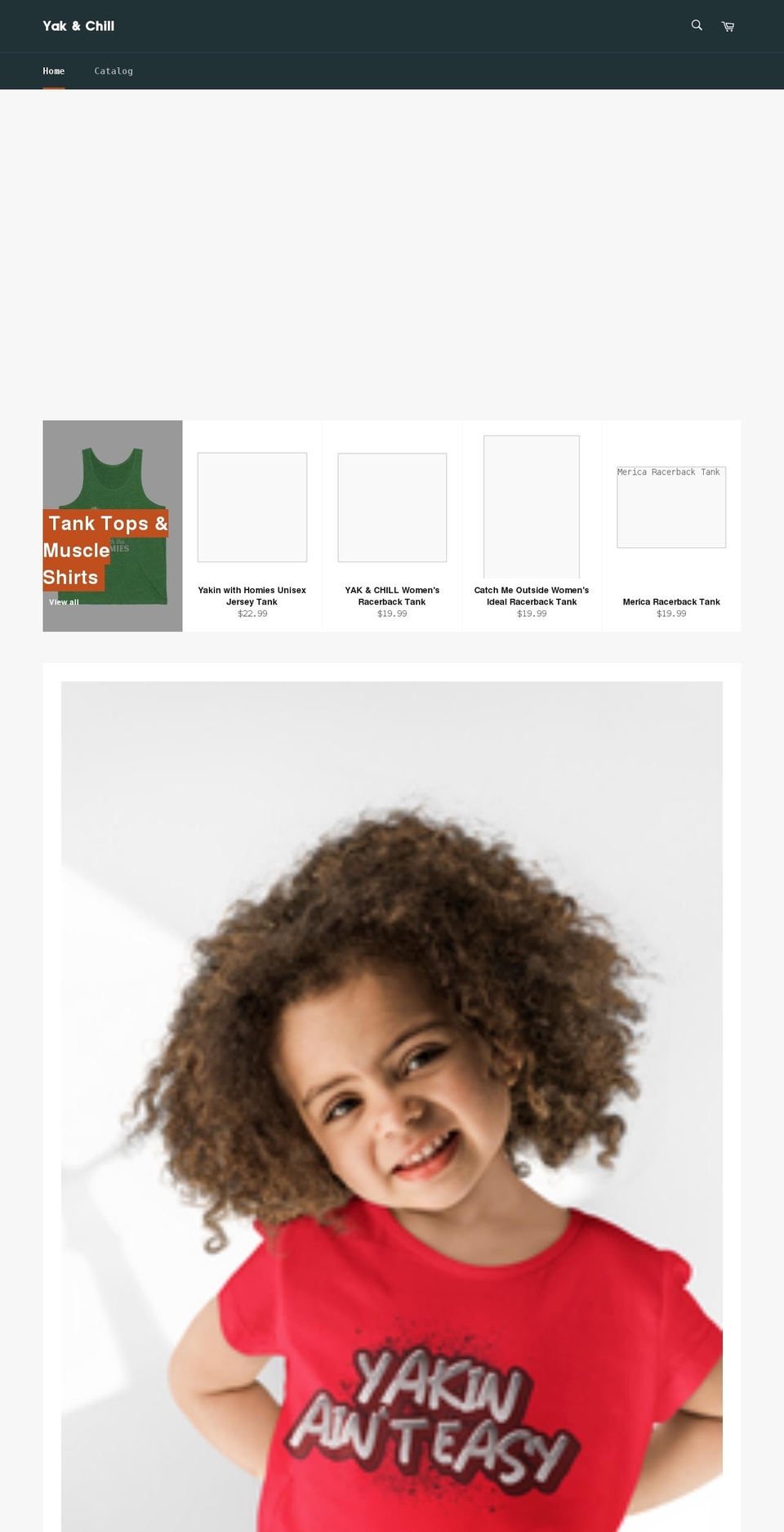 yakandchill.com shopify website screenshot