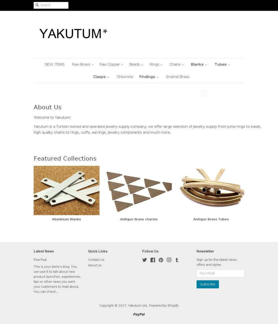 yakutum.com shopify website screenshot