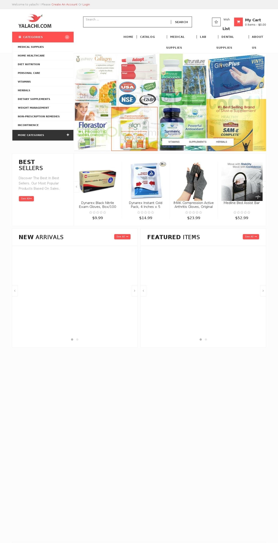yalachi.com shopify website screenshot