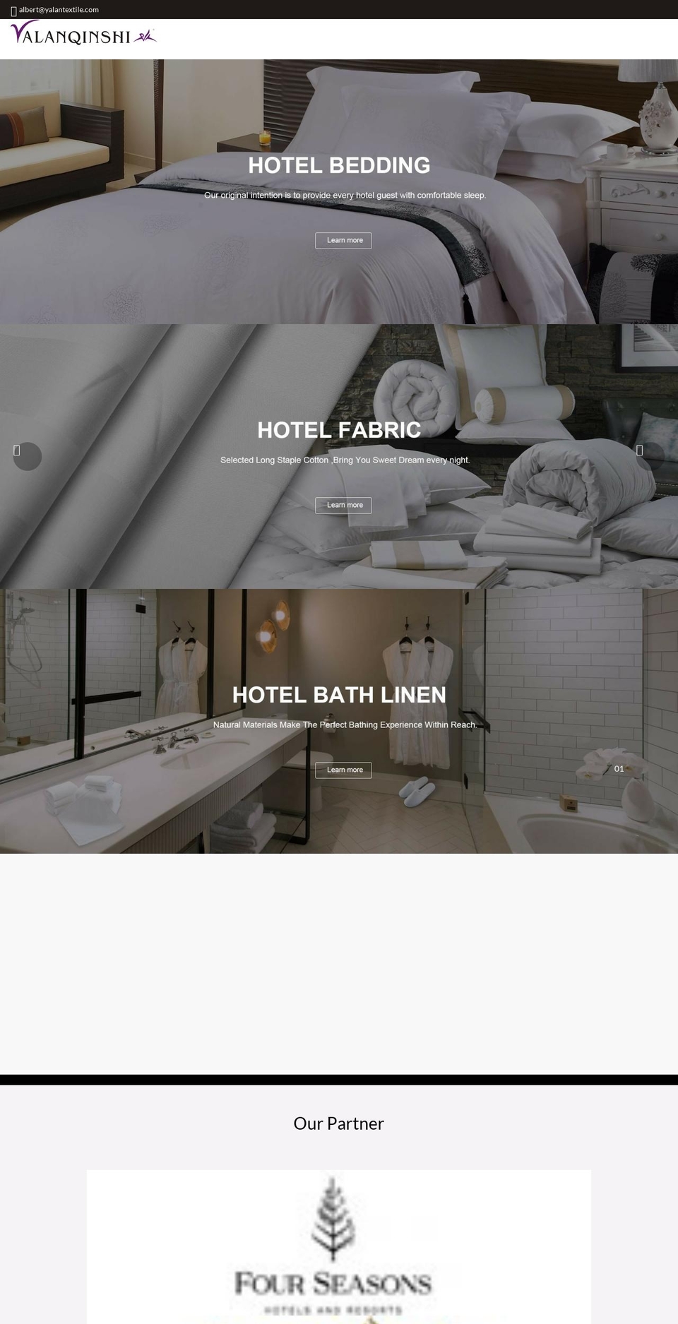 yalantextile.com shopify website screenshot