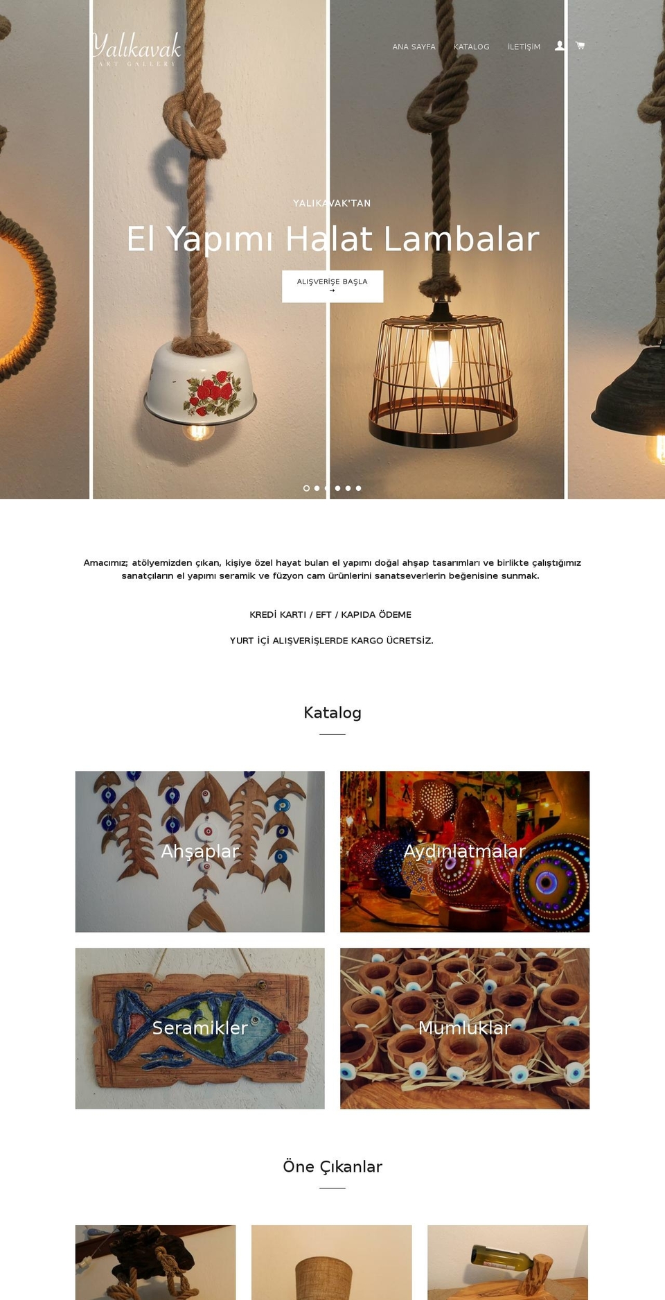 yalikavakartgallery.com shopify website screenshot