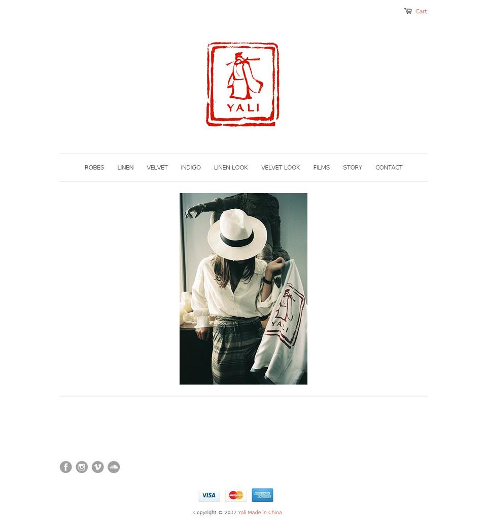 yalimadeinchina.com shopify website screenshot