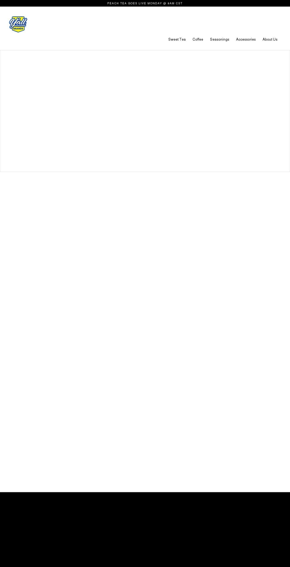 yallsweettea.com shopify website screenshot