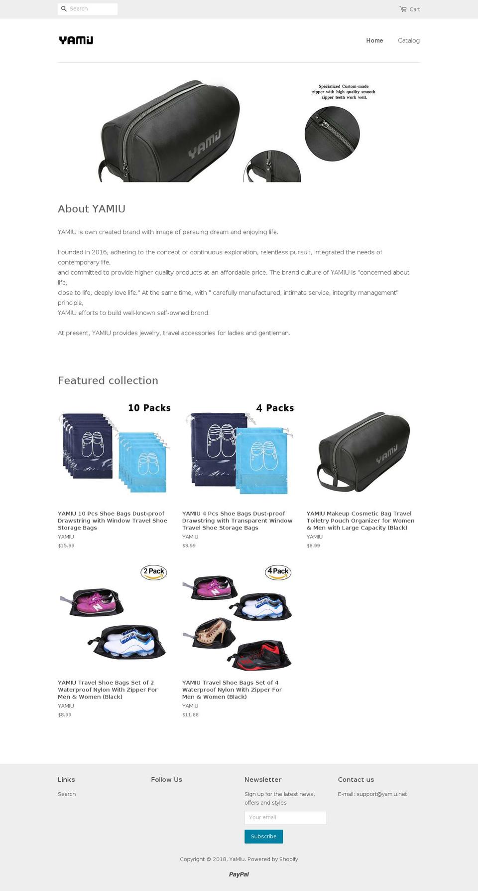 yamiu.net shopify website screenshot