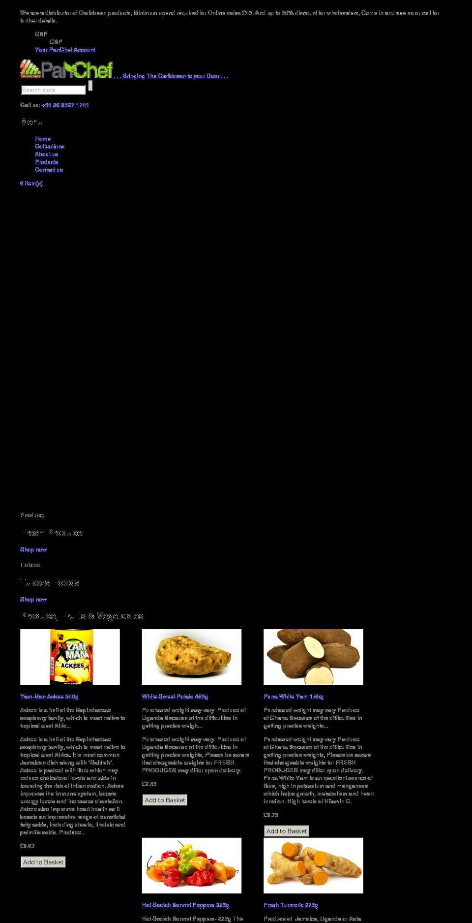 yamman.co.uk shopify website screenshot
