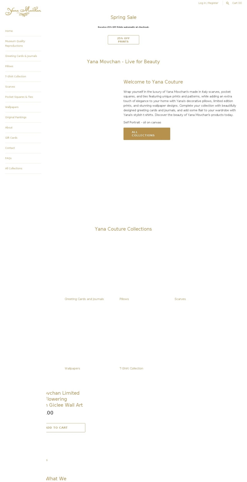 yanacouture.com shopify website screenshot