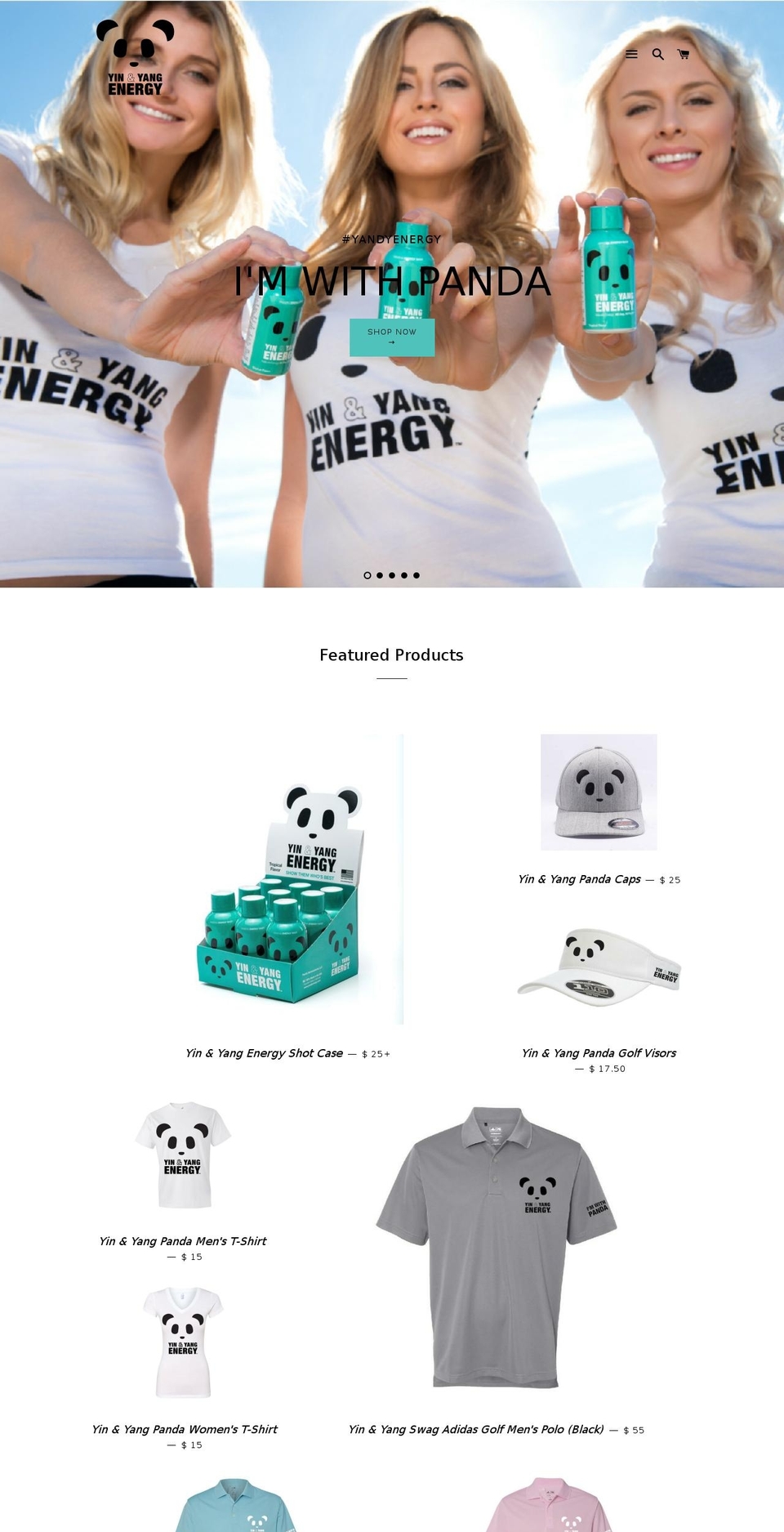 yandyenergy.com shopify website screenshot