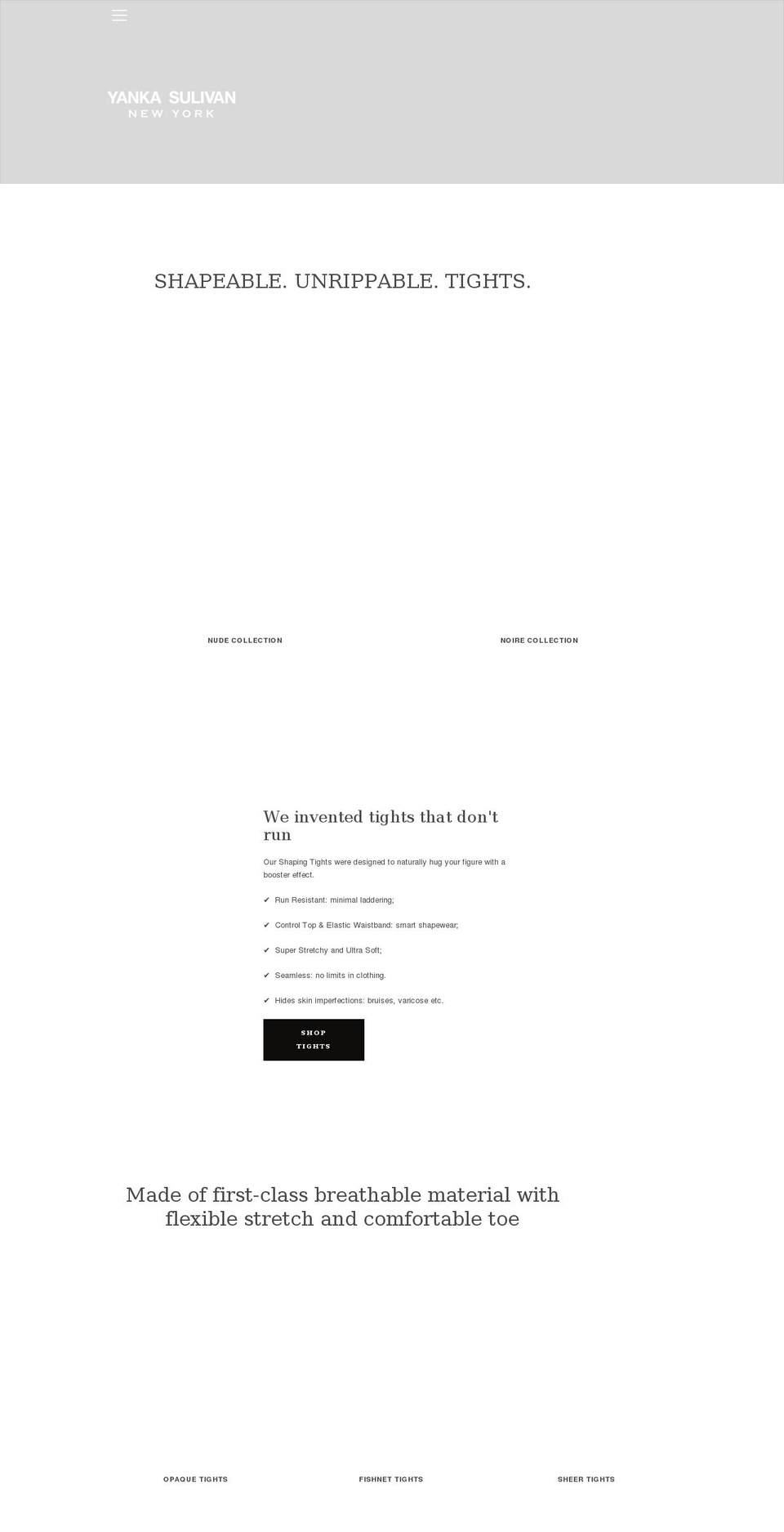 yankasulivan.com shopify website screenshot