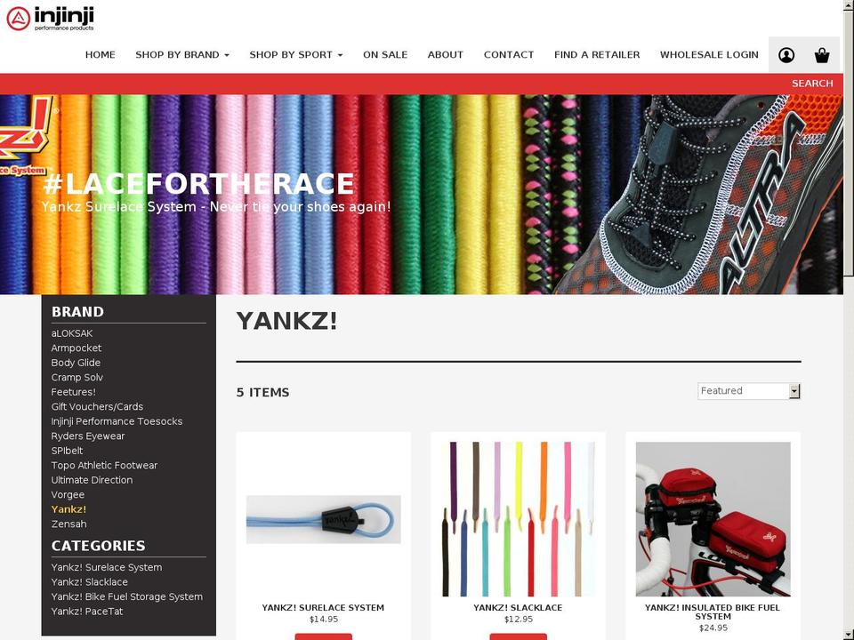 skeleton-theme-master Shopify theme site example yankz.com.au