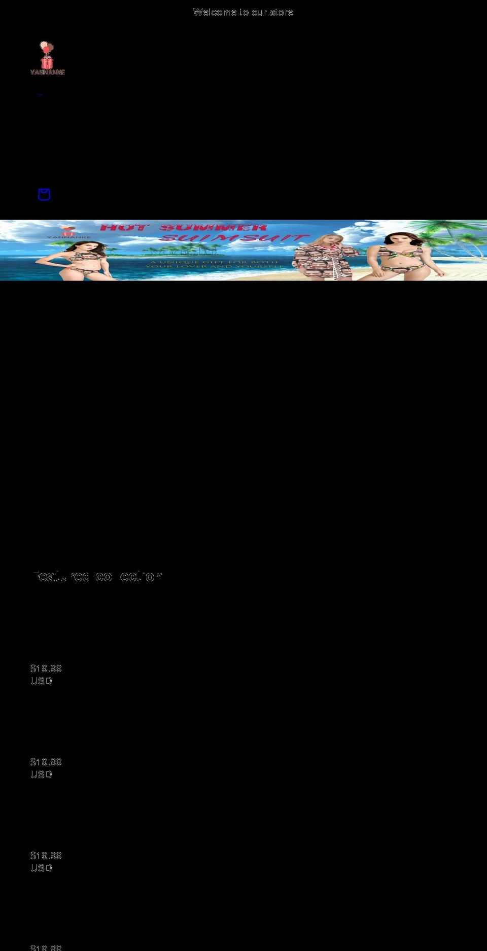 yannanke.com shopify website screenshot