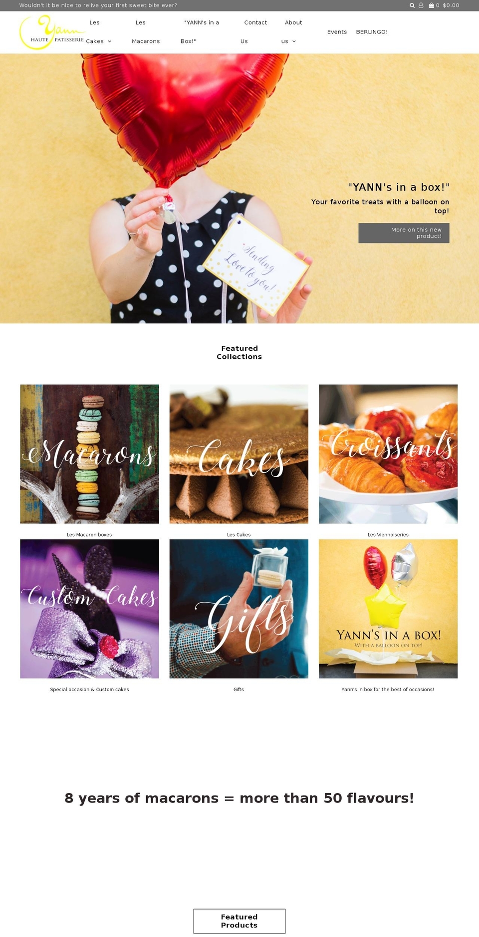 yannboutique.com — Shopify storefront screenshot