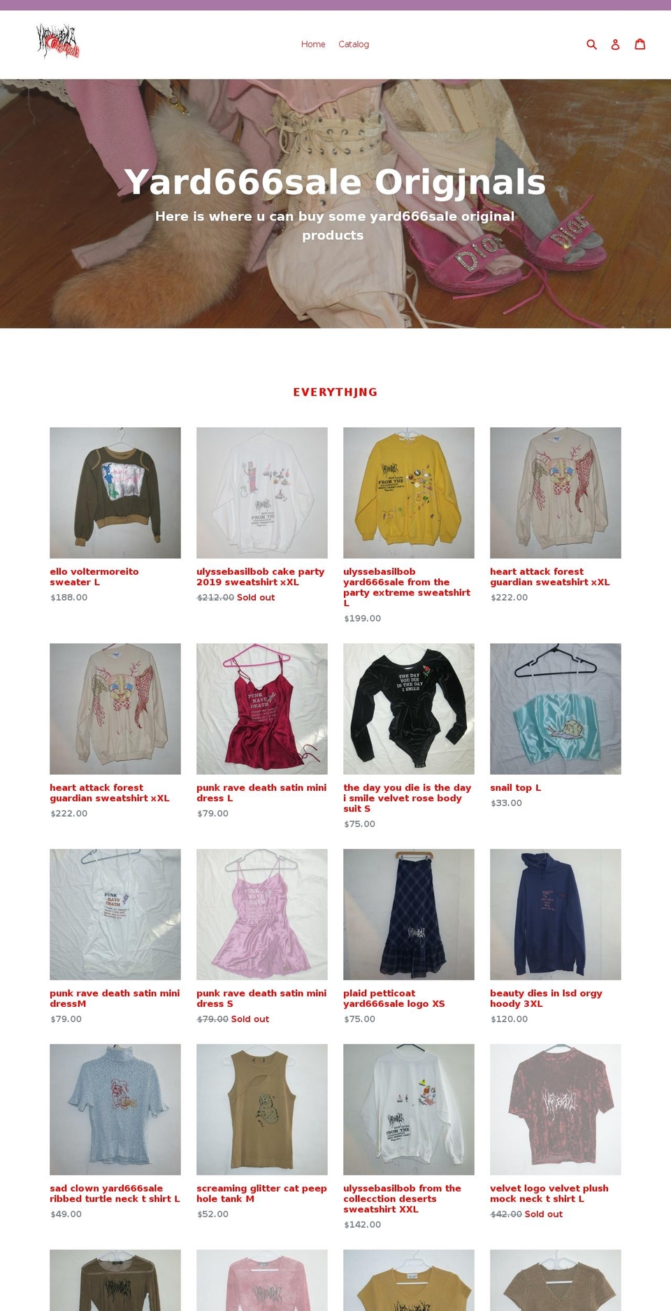 yard666sale.com shopify website screenshot