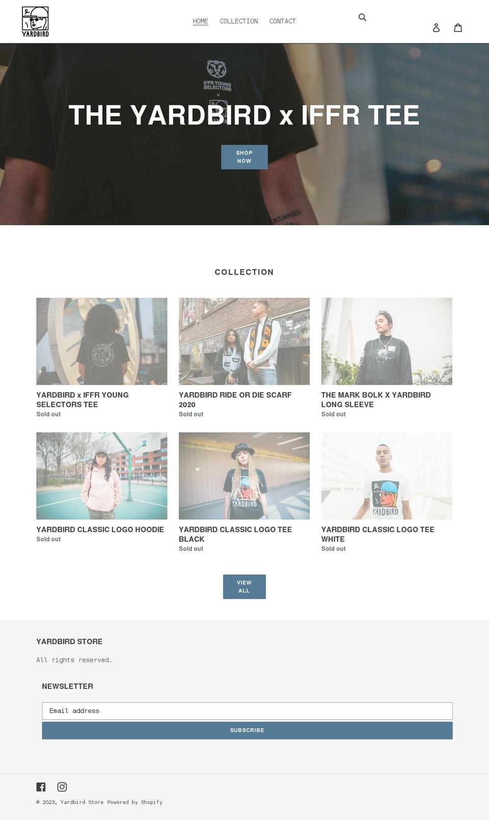 Store Shopify theme site example yardbirdstore.nl