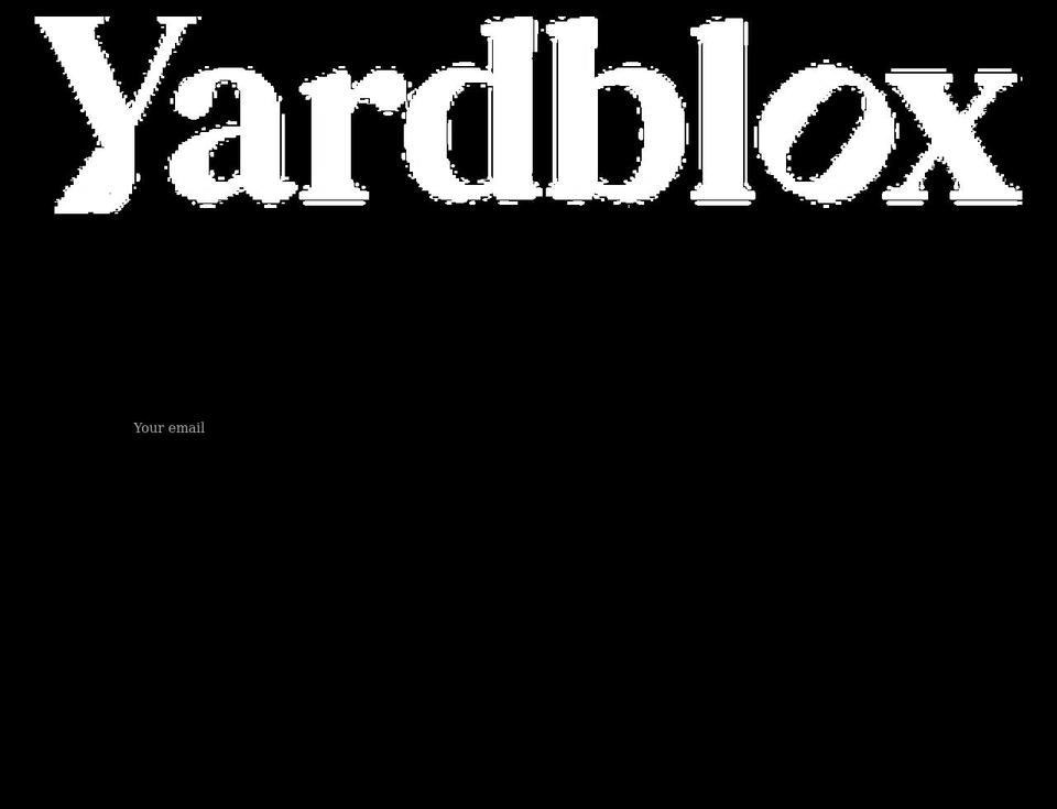 yardblox.com shopify website screenshot