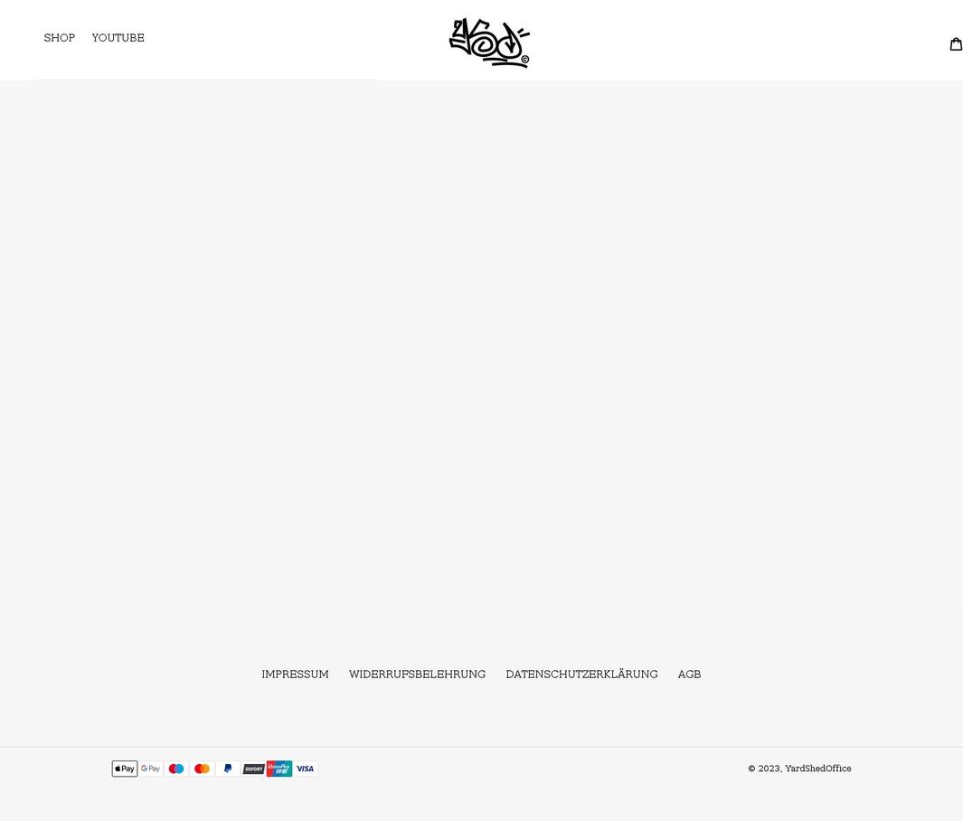 yardshedoffice.com shopify website screenshot