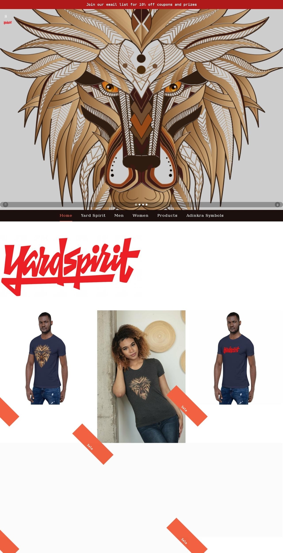 yardspirit.com shopify website screenshot