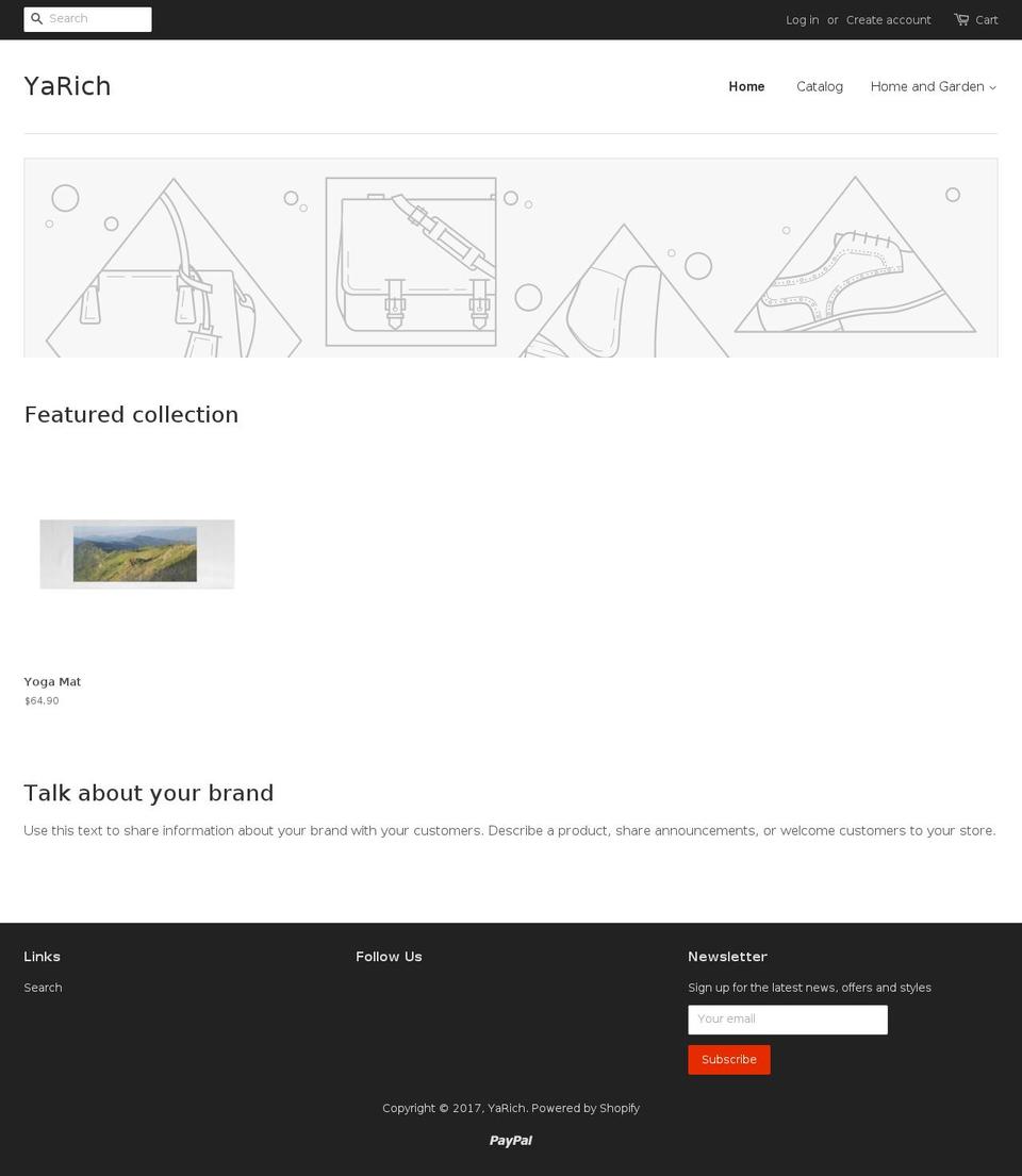 yarichy.com shopify website screenshot