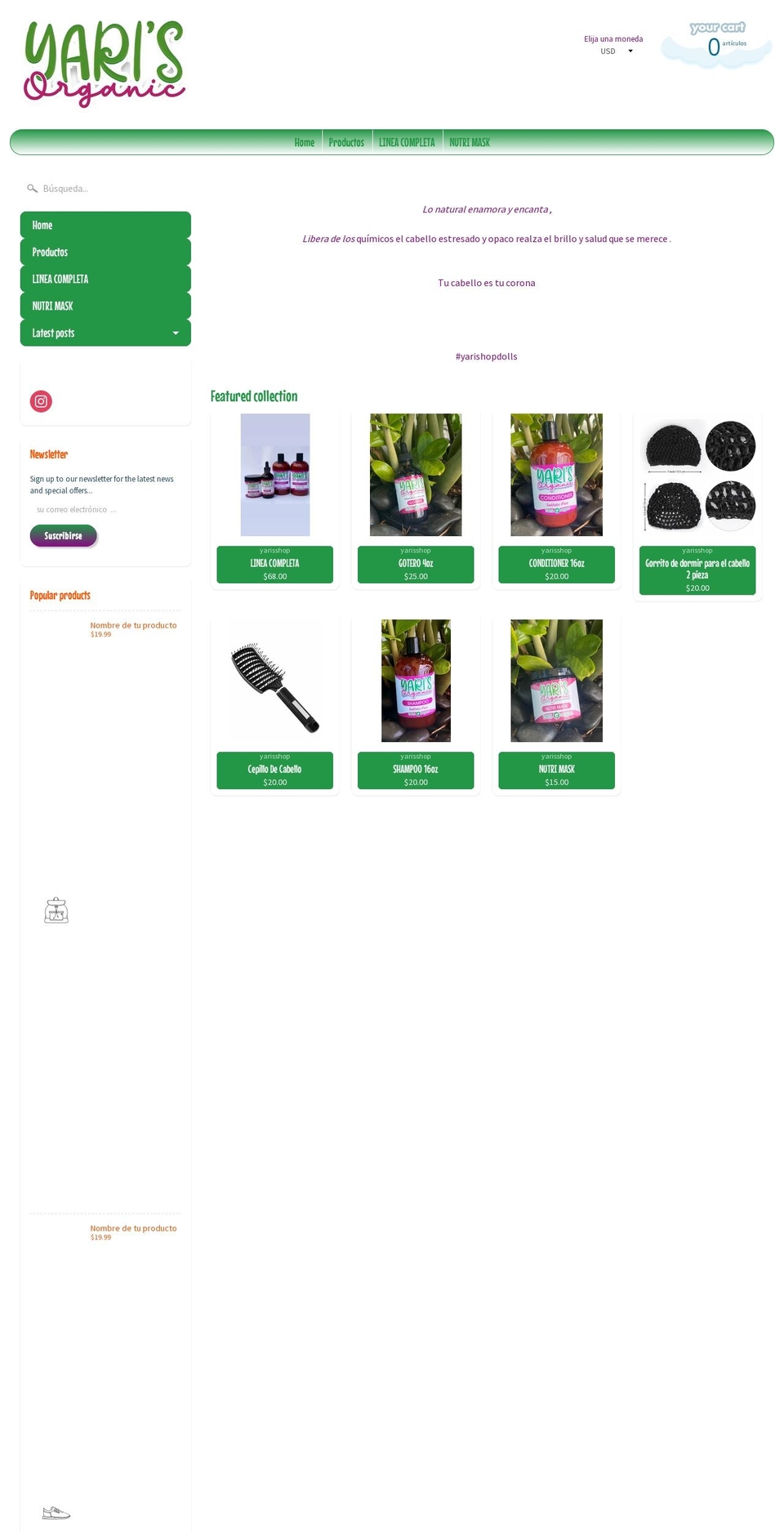 yarisshop.com shopify website screenshot