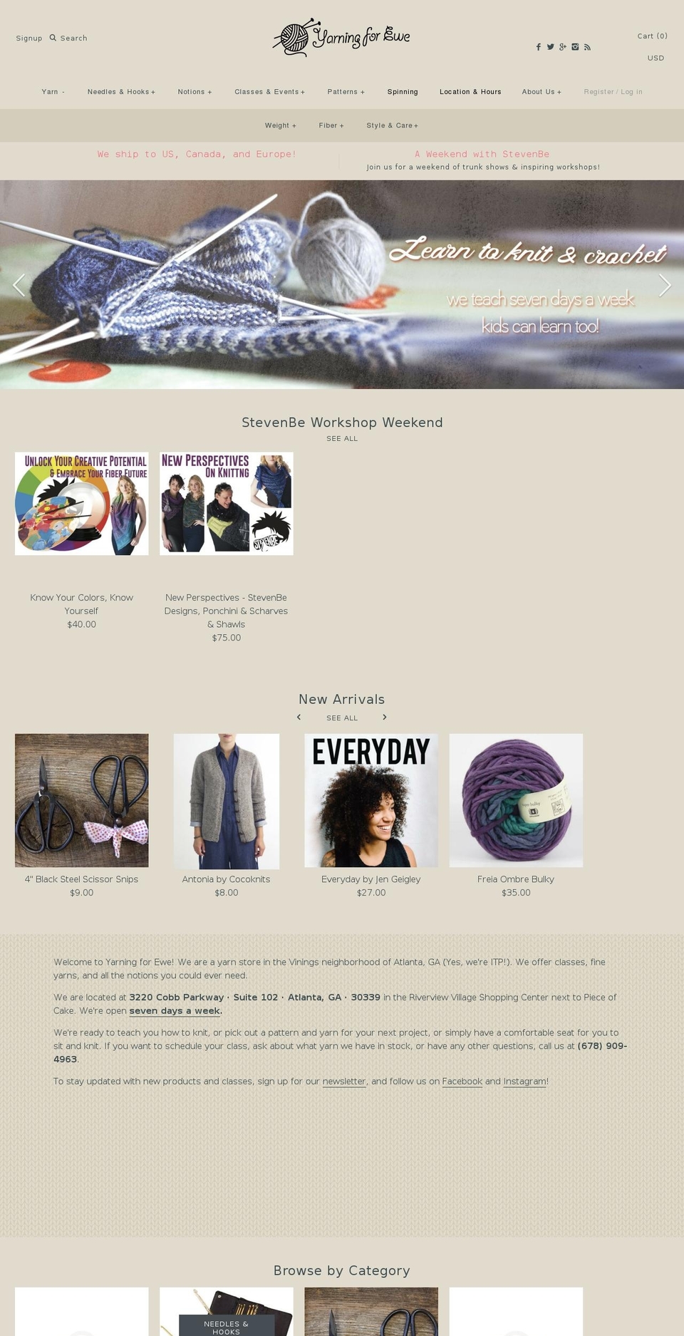 yarningforewe.net shopify website screenshot