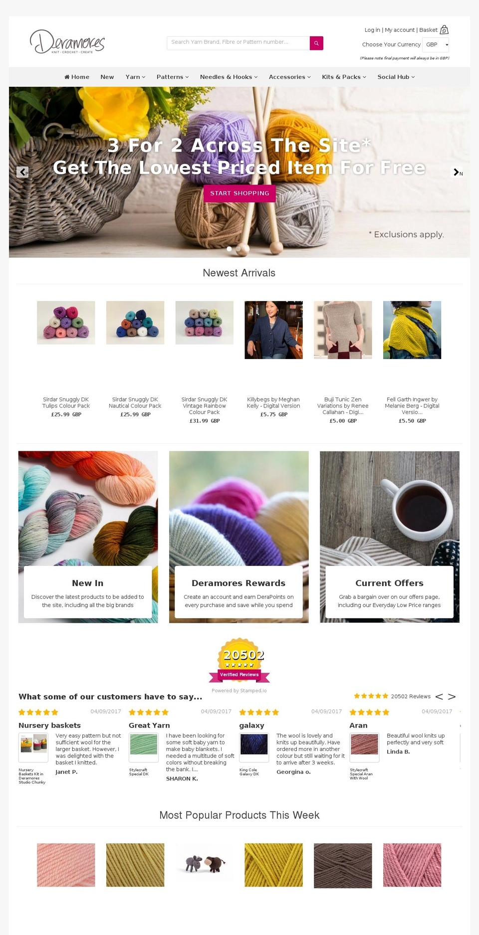 Multi-Currency 140317 Shopify theme site example yarnshop.eu