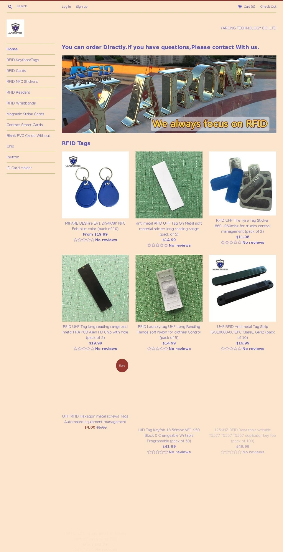 yarongtech.com shopify website screenshot