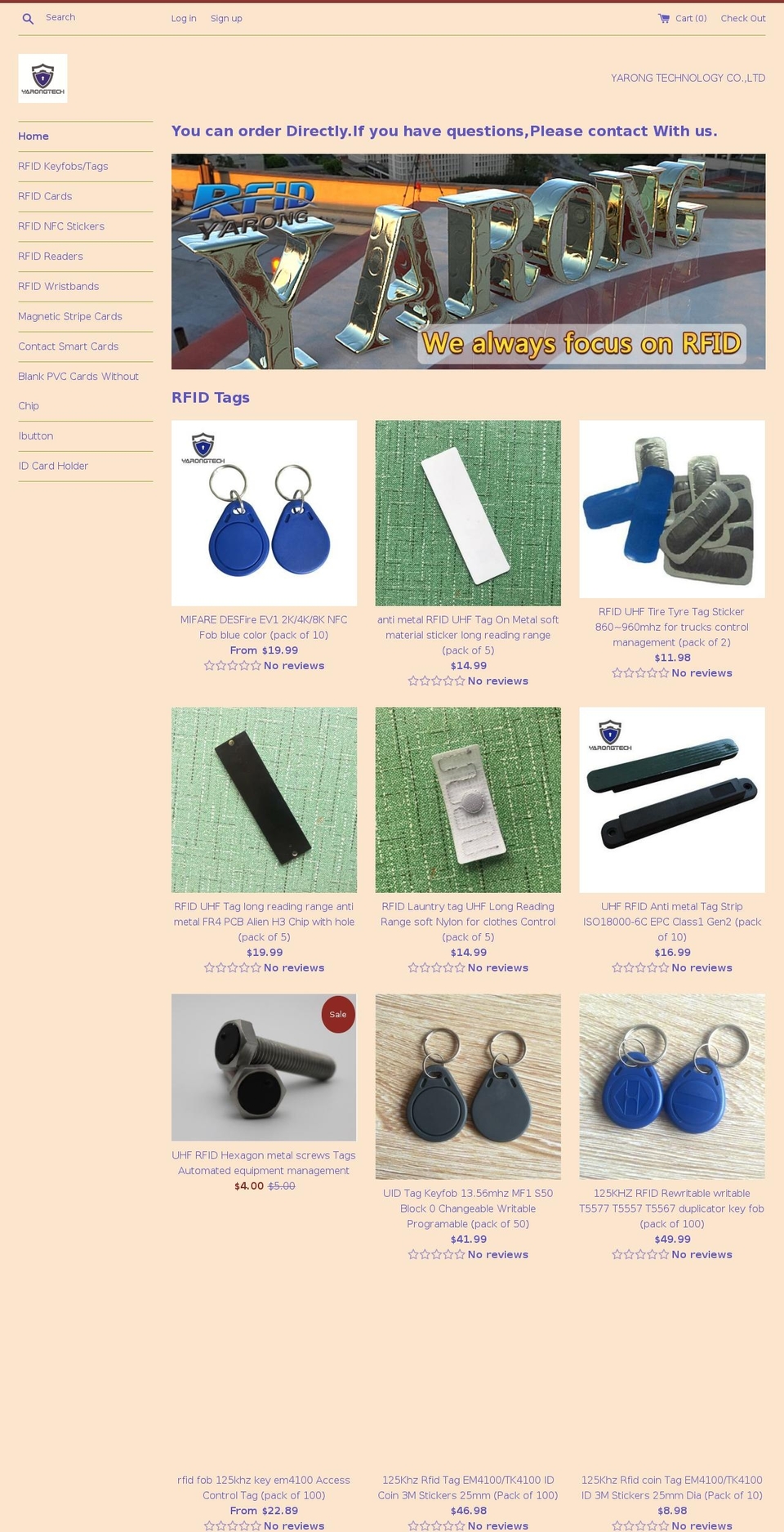 yarongtechstore.com — Shopify storefront screenshot