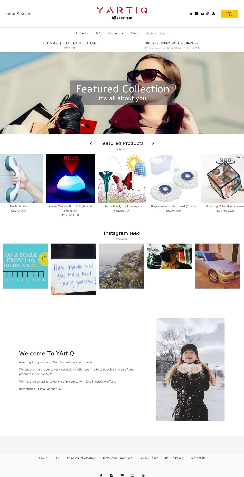yartiq.com — Shopify storefront screenshot