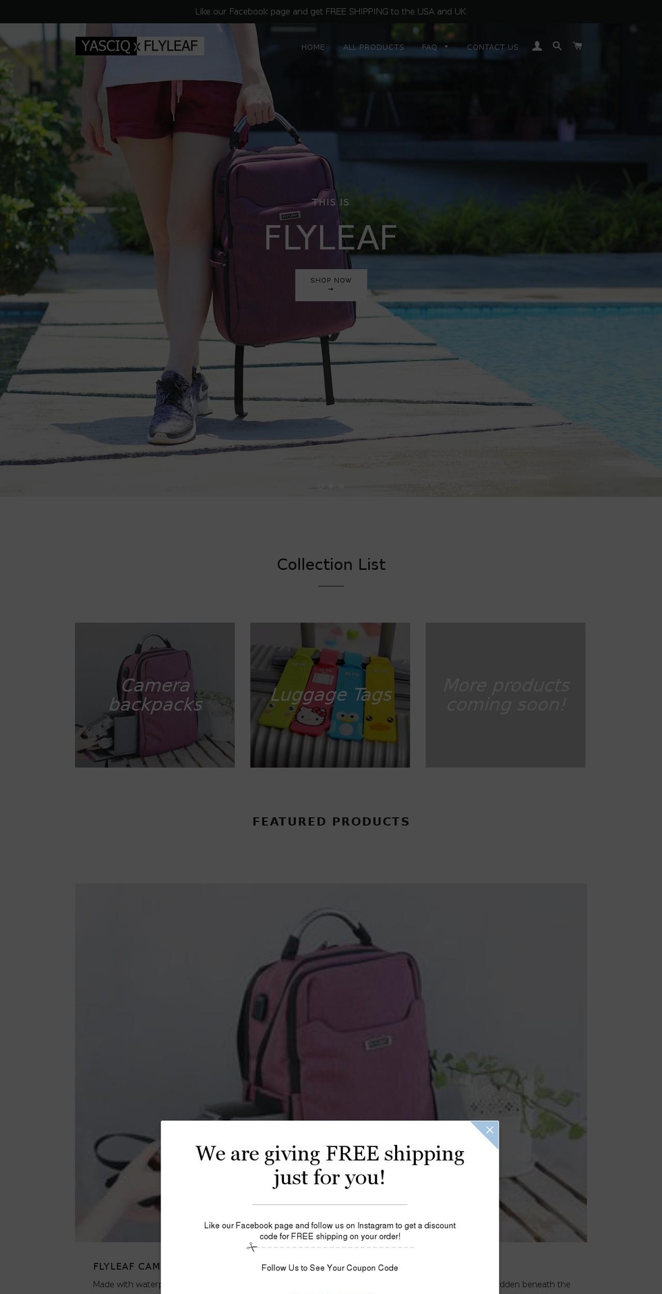 yasleaf.com — Shopify storefront screenshot