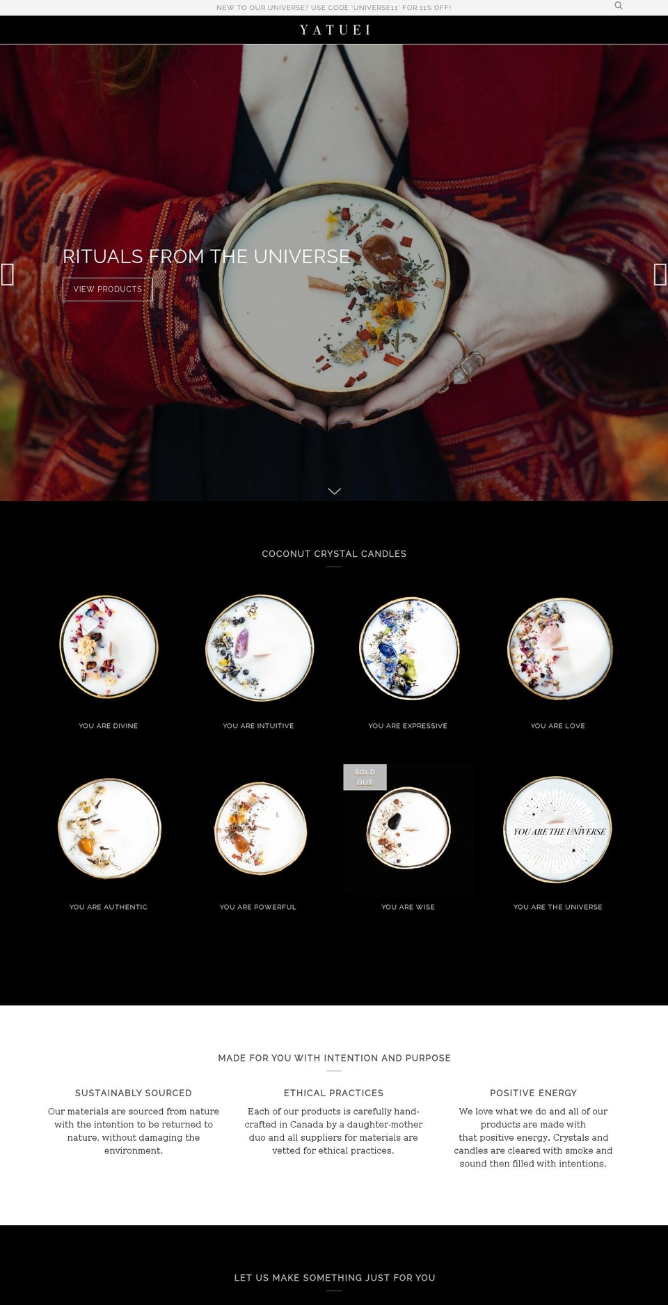 yatuei.com shopify website screenshot