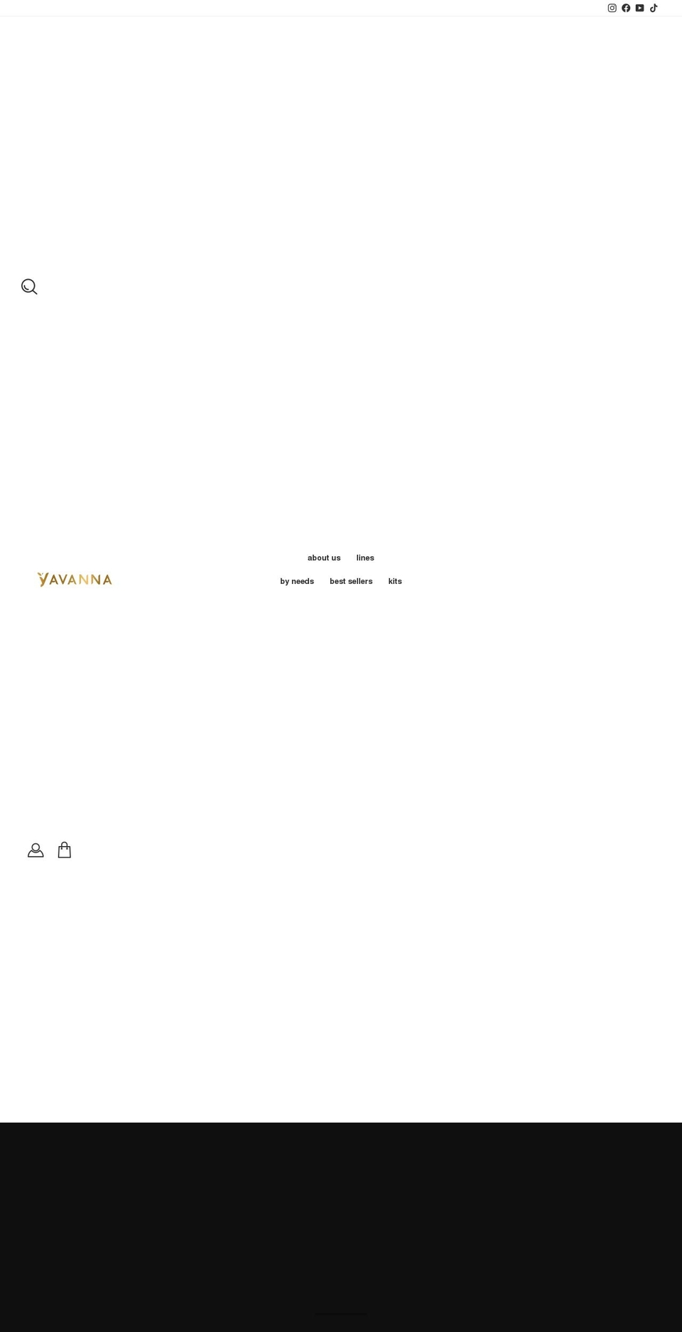 yavannastore.com shopify website screenshot